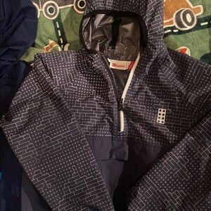 Kids Geometric Navy Hoodie